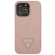 Husa iPhone 13 Pro Guess PU Saffiano Triangle Roz