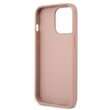 Husa iPhone 13 Pro Guess PU Saffiano Triangle Roz