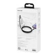 Cablu Type-C la Type-C Baseus Tungsten Gold Fast Charging 100W Black (1m, impletitura nylon)
