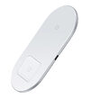 Incarcator Wireless 15W Baseus Simple 2 in 1 White