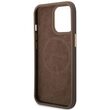 Husa iPhone 14 Pro Guess 4G Logo Plate MagSafe Maro