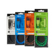 Cablu MicroUSB & Lightning MFI Boompods Duo Green (1m, impletitura textila)