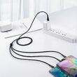 Cablu 3 in 1 Lightning & MicroUSB & Type-C Mcdodo Mamba Series Black (max 3A, 1.2m)