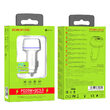 Incarcator Auto Borofone BZ14A Mercury Dual Port USB + Type-C, QC 3.0, Alb