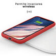 Husa iPhone 11 Pro Lemontti Liquid Silicon Red