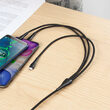 Cablu 3 in 1 Lightning & MicroUSB & Type-C Mcdodo Mamba Series Black (max 3A, 1.2m)