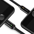 Cablu Lightning Mcdodo Auto Disconnect Black (1.2m, max 2A, led indicator)