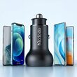 Incarcator Auto Dual Port 45W Mcdodo Mushrooms Series Black