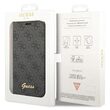 Husa Book iPhone 14 Pro Guess 4G Metal Camera Outline, Negru