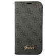 Husa Book iPhone 14 Pro Guess 4G Metal Camera Outline, Negru
