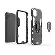 Husa iPhone 12 / 12 Pro Lemontti Ring Armor Kickstand Negru