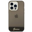 Husa iPhone 14 Pro Max Guess Camera Outline Translucent Negru