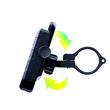 3MK Suport Telefon pentru Bicicleta, montare sigura, ajustabil, compatibil cu telefoane intre 60–90 mm, Negru