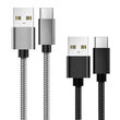 Lemontti Set Cabluri Bending Aluminum USB-A la Type-C 0.5m + 1m