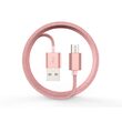 Devia Cablu Gracious MicroUSB Rose Gold (1.5m, impletitura textila)