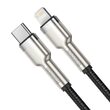 Cablu Type-C la Lightning 20W, Baseus Cafule Series Metal 2m, Black