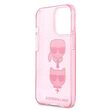 Husa iPhone 13  Karl Lagerfeld Glitter Karl's & Choupette Roz