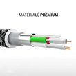 Cablu MFI Lightning la Type-C Lemontti Quick Charge 1.5m, Gri