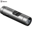 Baseus Modulator FM Energy Column MP3 Wireless Charger, display digital, 3.1A, Silver