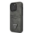 Husa iPhone 13 Pro Guess 4G Saffiano Double Card Negru