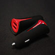 Incarcator Auto 3.4A Mcdodo Dual USB Black Mask Red (3.4A max total, 2.4A max per port)