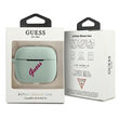 Husa Airpods Pro Guess Silicon Vintage Albastru / Fuchsia