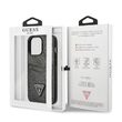 Husa iPhone 13 Pro Guess 4G Saffiano Double Card Negru