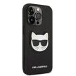 Husa iPhone 14 Pro Karl Lagerfeld Saffiano Choupette Head Black