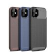 Husa iPhone 11 Pro Lemontti Carbon Fiber Texture Shockproof Black