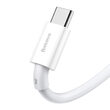 Cablu USB la Type-C Fast Charging Baseus Superior Series White