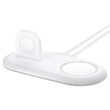 Suport Magfit Duo compatibila cu Incarcator MagSafe Apple si Incarcator Watch Apple Spigen White