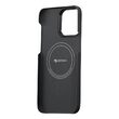 Husa iPhone 14 Pro Max Pitaka MagEZ 3 Aramida 600D, MagSafe Negru / Gri