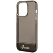 Husa iPhone 14 Pro Max Guess Camera Outline Translucent Negru