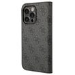 Husa Book iPhone 14 Pro Guess 4G Metal Camera Outline, Negru