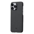 Husa iPhone 14 Pro Max Pitaka MagEZ 3 Aramida 600D, MagSafe Negru / Gri