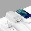Baseus Acumulator extern Bipow Digital Display 30000mAh, 15W, 2xUSB, USB-C, Micro-USB , cablu Micro-USB 0.25m Alb