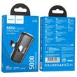 Hoco Acumulator extern Digial Display 5000mAh, 5V/2A, conector USB-C, Negru