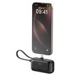 Mcdodo Acumulator Extern FreeKit Series 5000mAh, 22.5W, cablu si conector USB-C incorporate, Negru