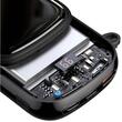 Baseus Acumulator extern Q Pow Digital Display Incarcare Rapida, QC/PD, 20000mAh, 20W, cablu integrat Lightning, Negru