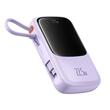 Baseus Acumulator extern QPow Pro+ 10000mAh, 22.5W, Lightning, 2xType-C, USB, cablu USB-C, Mov