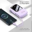 Baseus Acumulator extern QPow Pro+ 20000mAh, 22.5W, Lightning, 2xType-C, USB, cablu USB-C, Mov