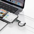 Mcdodo Adaptor Lightning la Type-C 60W, Pigeon Series, carlig din silicon, aliaj de aluminiu, afisaj LED HD, Negru