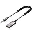 Ugreen Adaptor Bluetooth Wireless Jack 3.5mm Audio, alimentare prin USB, microfon inclus, Negru
