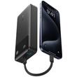 Anker Acumulator extern 20.000 mAh PowerCore 30W, QC+PD, 1 x USB-A, 2 x USB-C, cablu USB-C incorporat, Negru