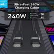 Anker Cablu Fast Charge Type-C la Type-C 240W, 0.9m, Negru
