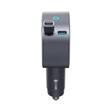 Anker Incarcator Auto Nano 75W, port USB-C 30W, cablu USB-C retractabil, Negru