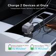 Anker Incarcator Auto Nano 75W, port USB-C 30W, cablu USB-C retractabil, Negru