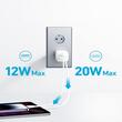 Anker Incarcator Retea 323 33W, PowerIQ, 1 x USB Type-C, 1 x USB, Alb