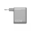 Anker Incarcator Retea Fast Charge 100W, 1 x USB-A, 2 x USB-C, Smart Display,  Argintiu