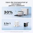 Anker Incarcator Retea Fast Charge 100W, 1 x USB-A, 2 x USB-C, Smart Display,  Argintiu